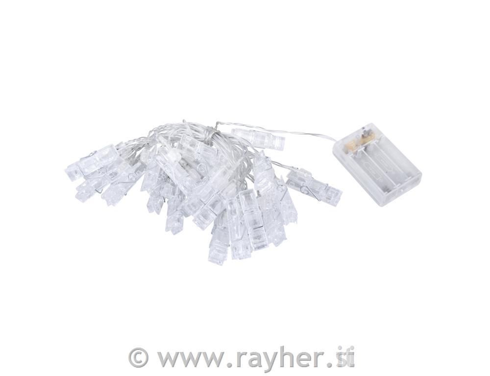 LED svjetla (25x) sa kopčama, žuto sv. 3