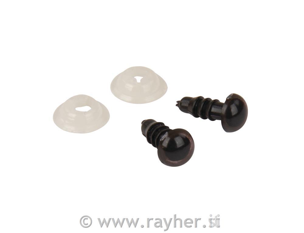 Plastične oči 6mm 10 kom