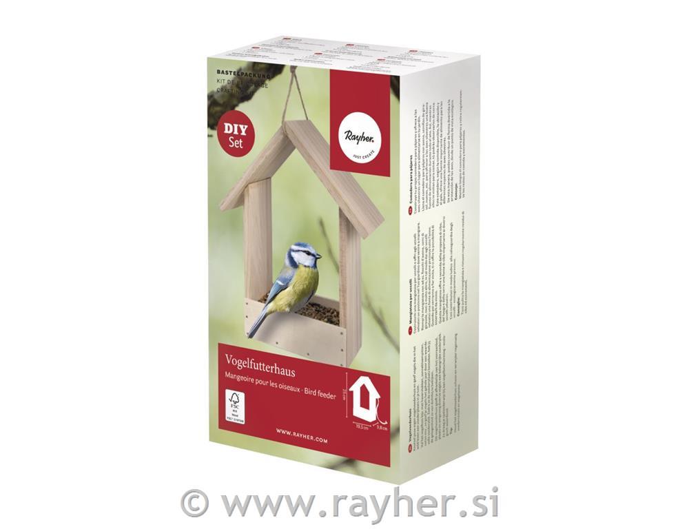 Hranilica za ptice 19,5x9,8x25cm