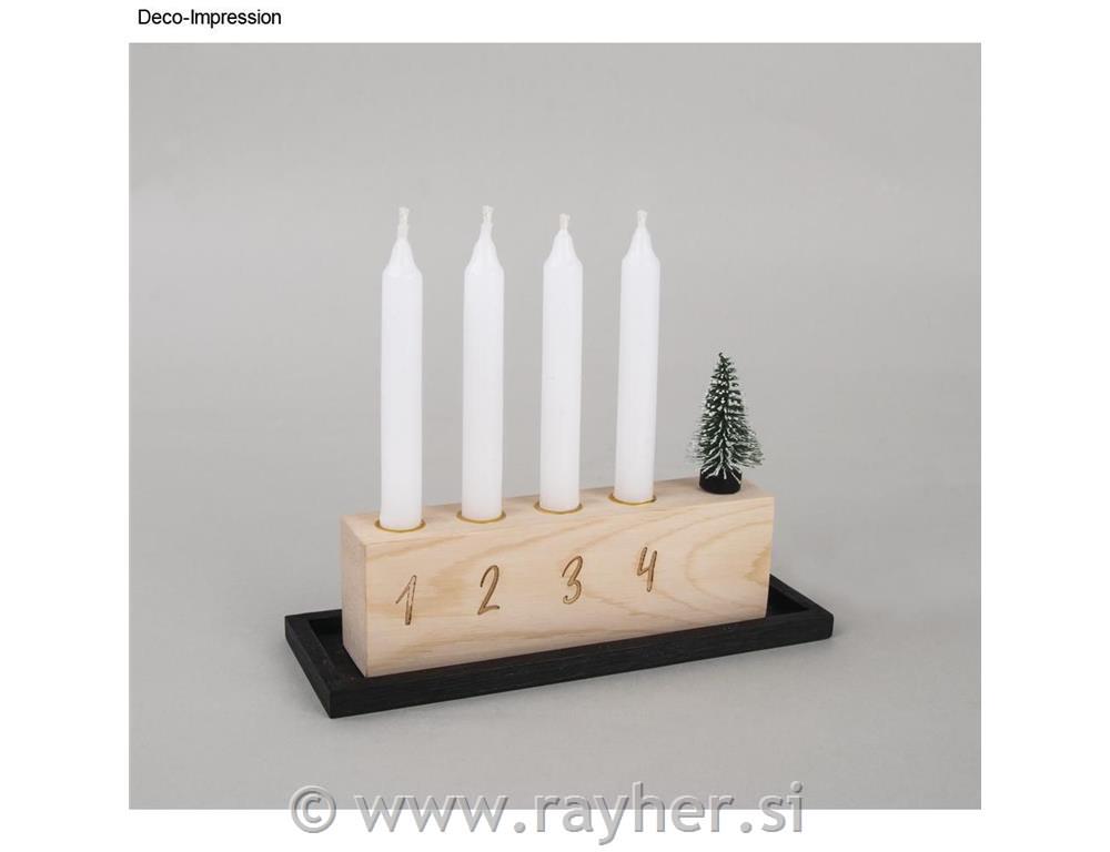 Kreativni set, adventski svijećnjak