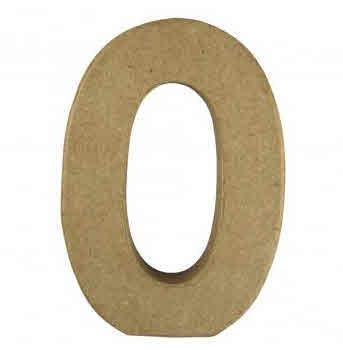 Papier-mâché letter "O" FSC Recyc.100%,