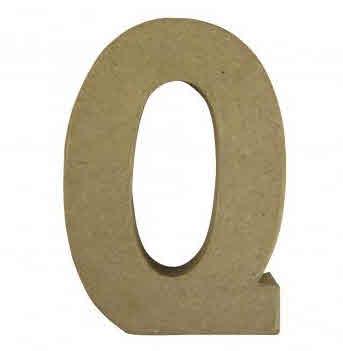Črka iz papmacheja Q, 15x10.5x3cm