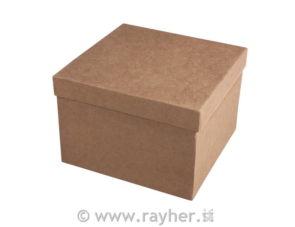 Kutija papmache 12,5x12,5x8 cm