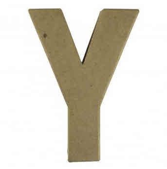 Papier-mâché Letter "Y" FSC Recycled100%