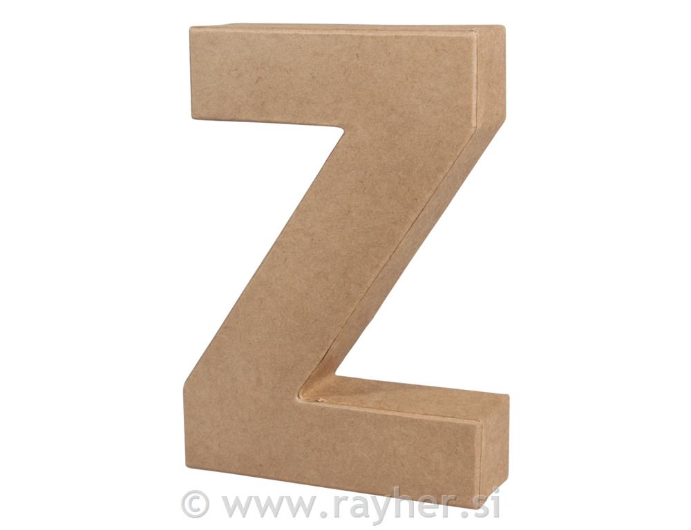 Slovo od papmacheja Z, 15x10.5x3cm