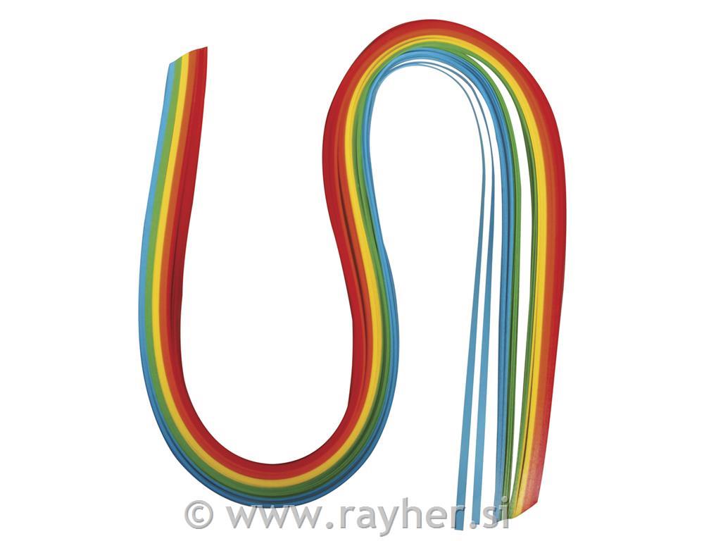 Trake za quilling, različite b., 0.3x50cm, 100 kom