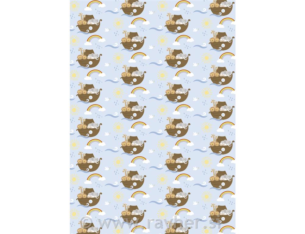 Karton Noetova barka, baby moder, 213x310mm, 190 g/m2