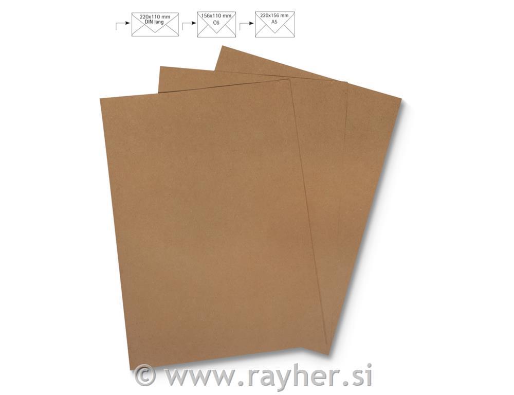 Papir A4 kraft, 210x297mm, 90g / m2