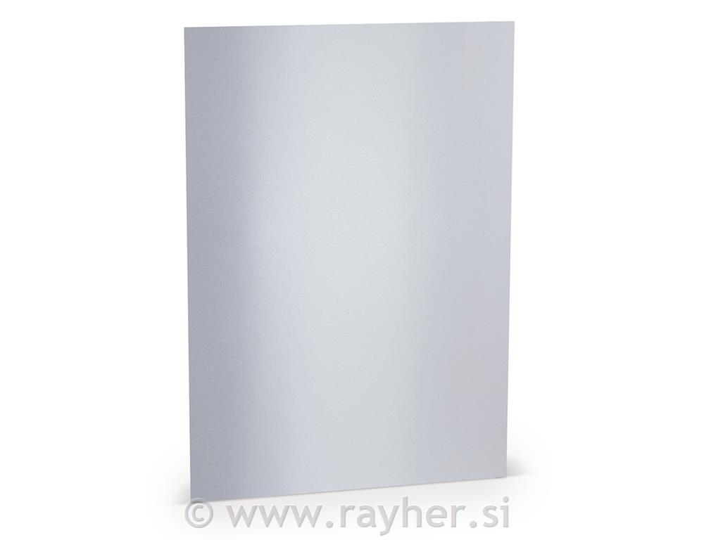 Cardboard A4 220g set 5; metallic white