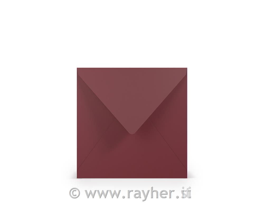 Kuverta kvadr.164x164mm set 5 bordo