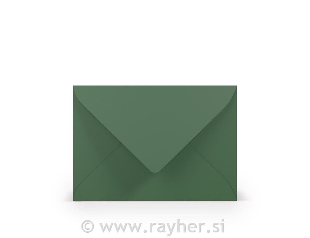Kuverta C6, 114x162mm, smrekovo zelena, set 5