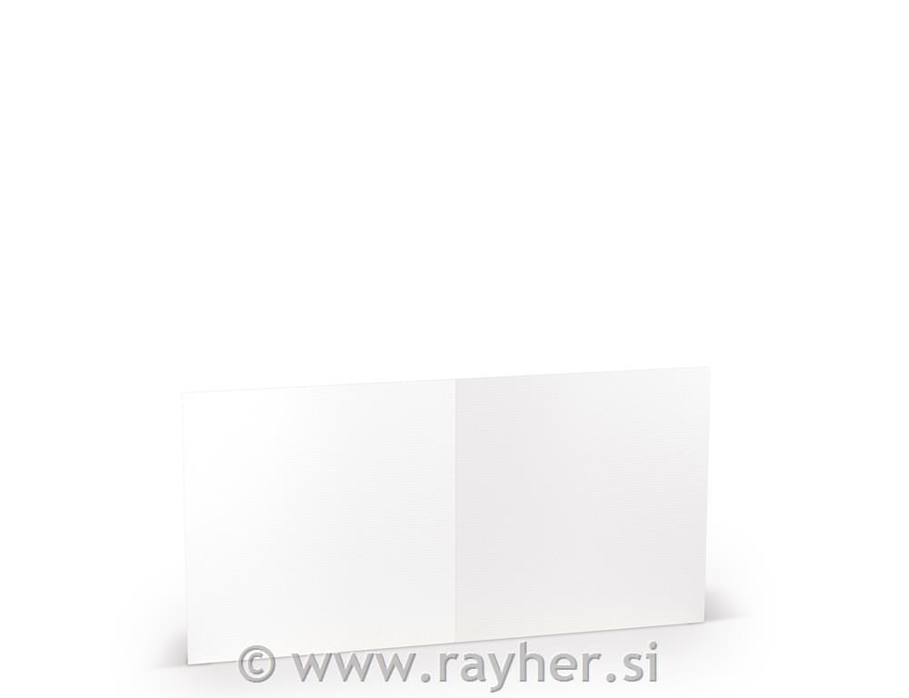 Čestitka kvadr. 157x157mm 220g set 5; bijela