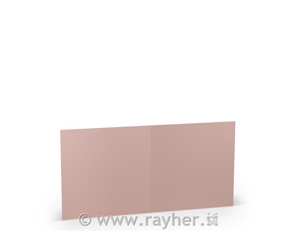 Čestitka kvadr. 157x157mm 220g set 5; svijetlo ružičasta