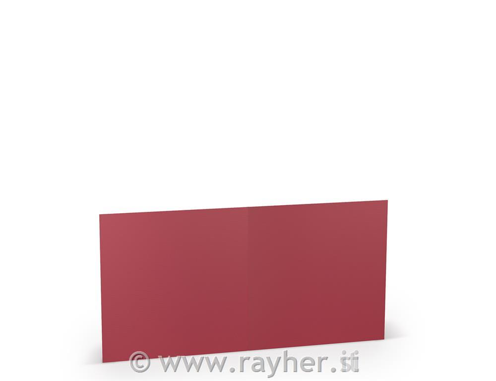 Čestitka kvadr. 157x157mm 220g set 5; kardinalno crvena