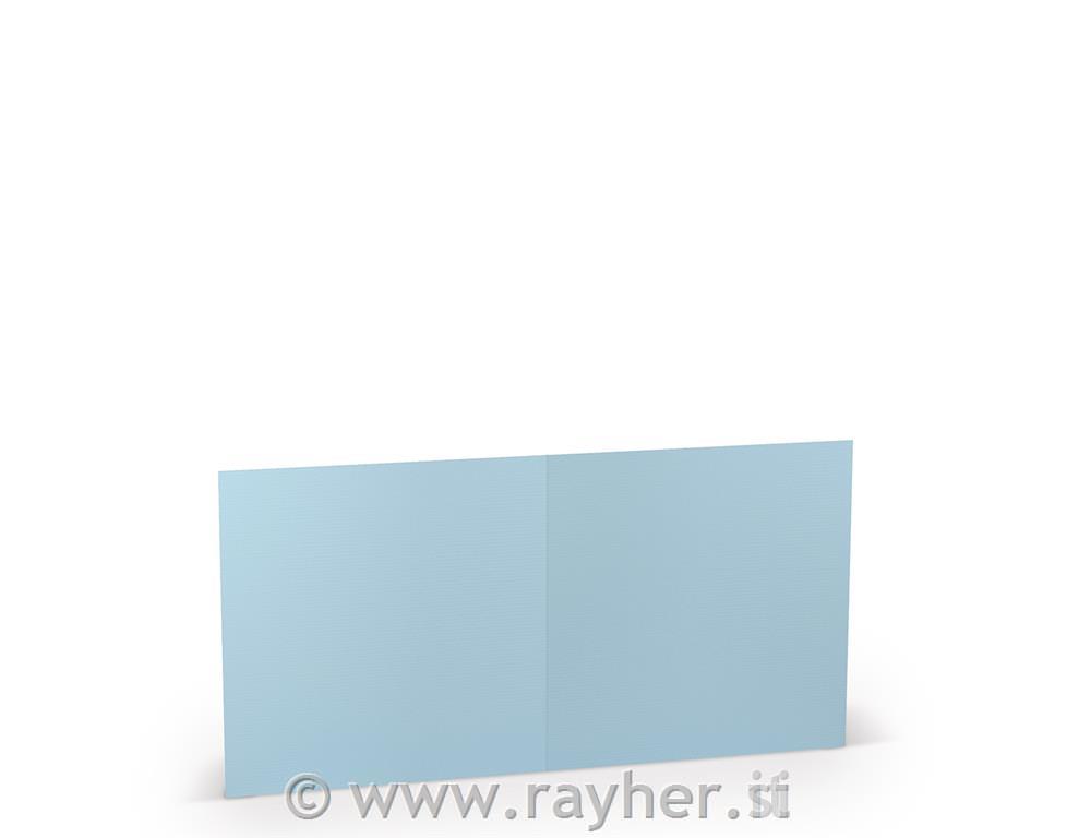Čestitka kvadr. 157x157mm 220g set 5; svijetlo plava