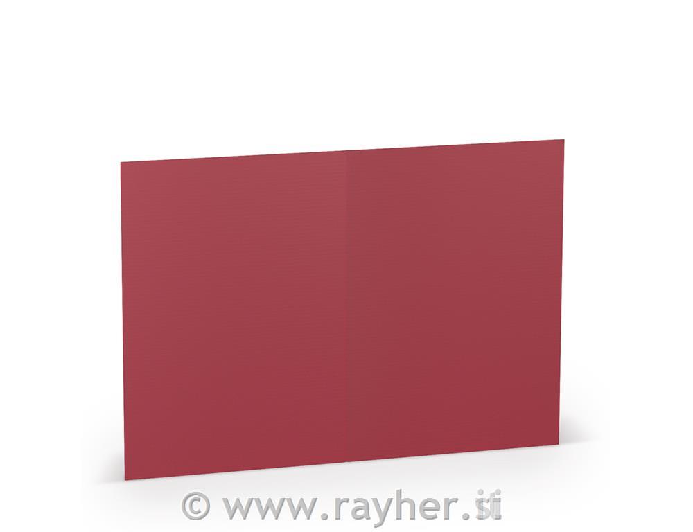 Card A6 105x148mm 220g set 5; cardinal red