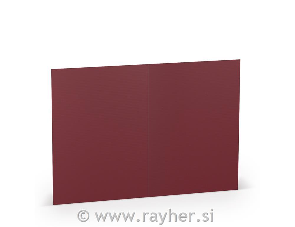 Čestitka A6 105x148mm 220g set 5; tamnocrvena