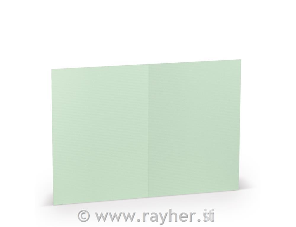 Čestitka A6 105x148mm 220g set 5; mentol zelena