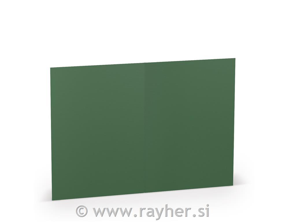 Čestitka A6 105x148mm 220g set 5; smreka zelena