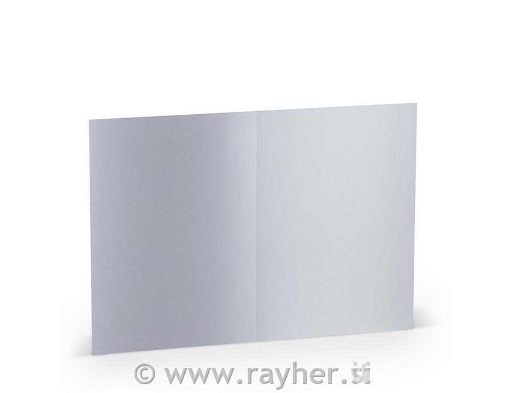 Čestitka A6 105x148mm 250g set 5; biserno bijela boja