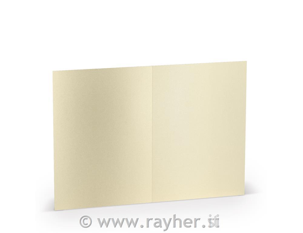 Čestitka A6 105x148mm 250g set 5; biserni kašmir