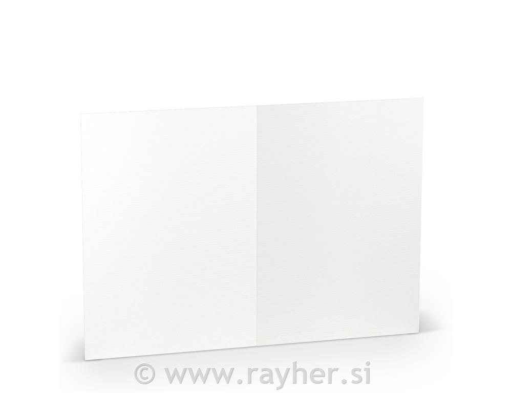 Čestitka B6 120x169mm 220g set 5; bijela