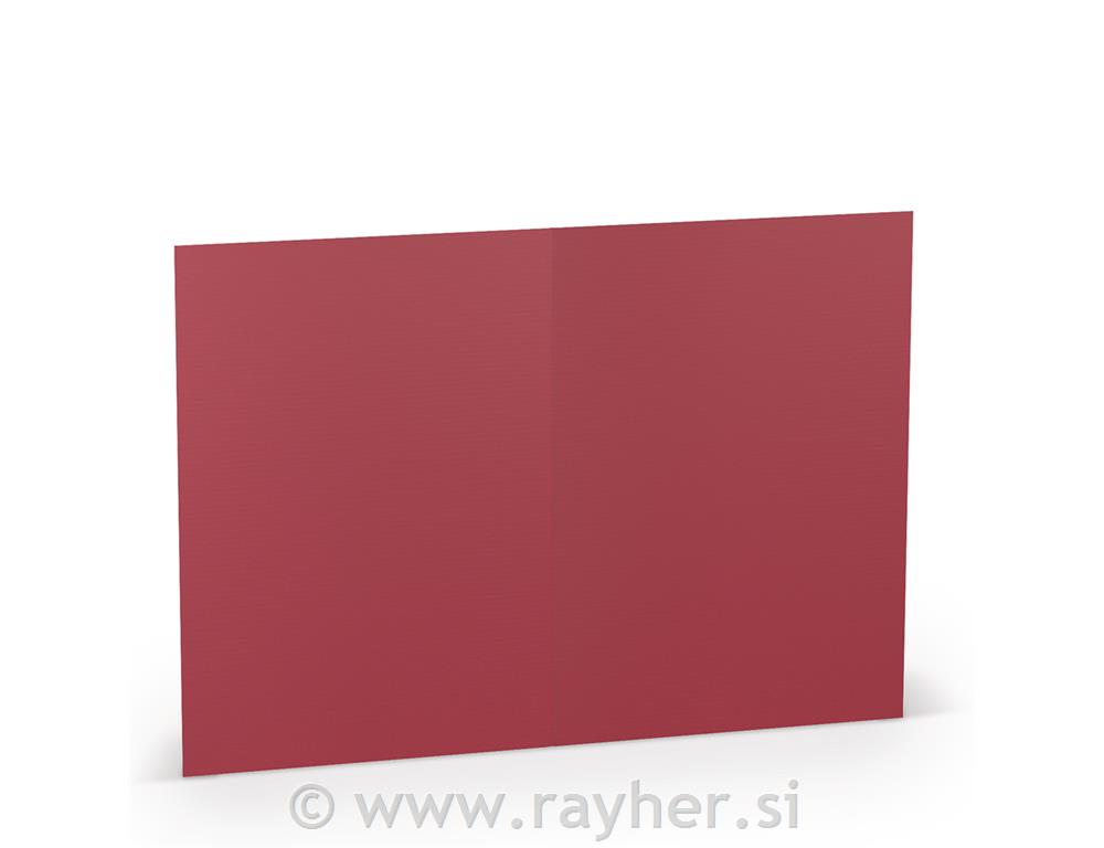 Card B6 120x169mm 220g set 5; cardinal red