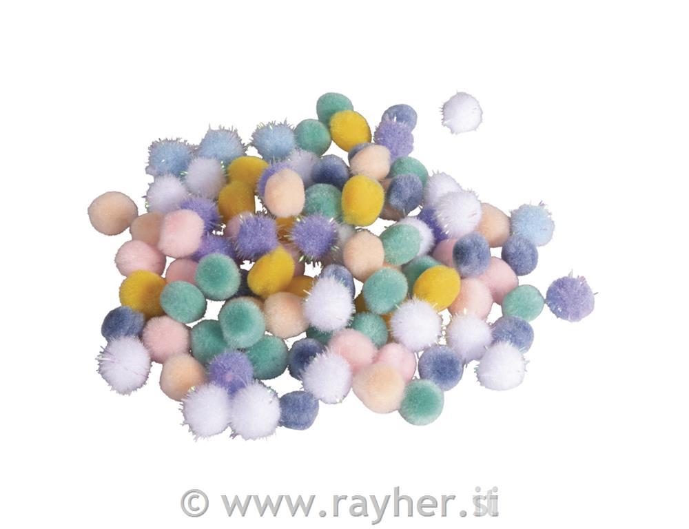 Cofki mešani 10 mm, pastelne b. 96 kosov
