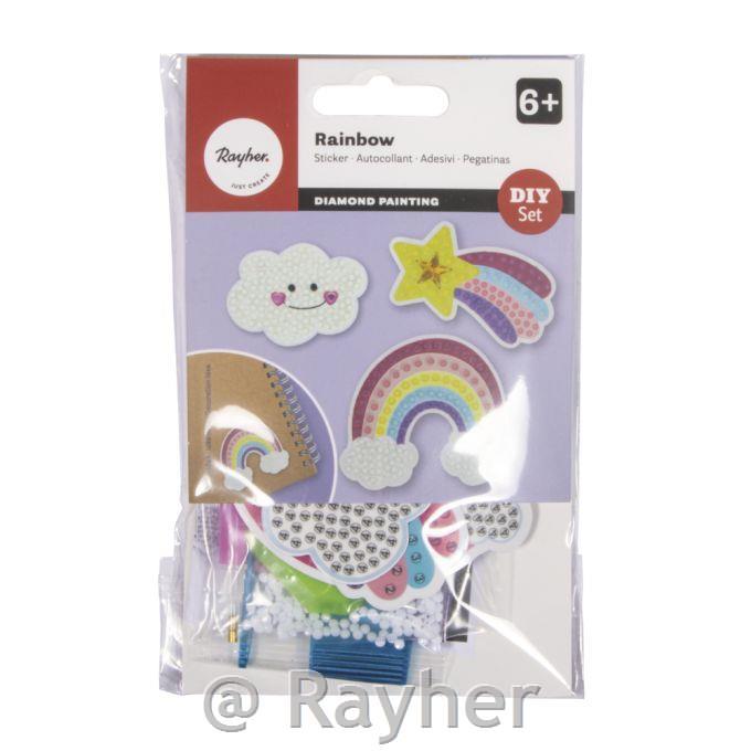 Kreativni set Diamantni mozaik naljepnice Duga