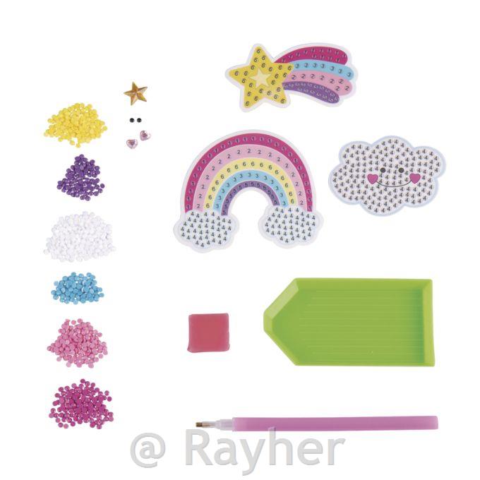 Kreativni set Diamantni mozaik naljepnice Duga