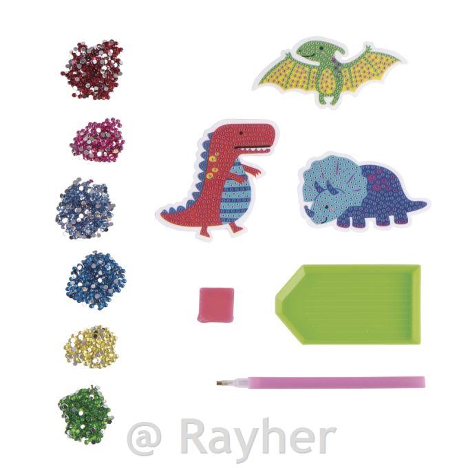Creative set Diamond mosaic stickers Dinosaur