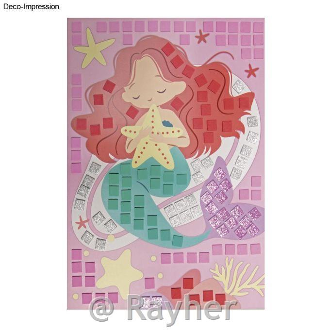 Kreativni set Mozaik naljepnicaSirena i Cvijet