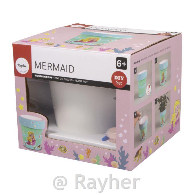Creative set Flower pot Mermaid