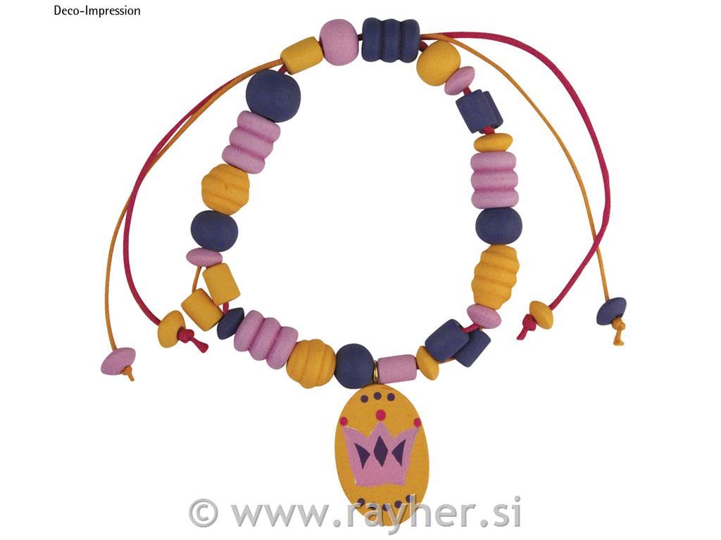 Set drvenih bisera - Magic stars, 0.8x2.5cm, 80gr./caa.200 kom., s vrpco, ljubič