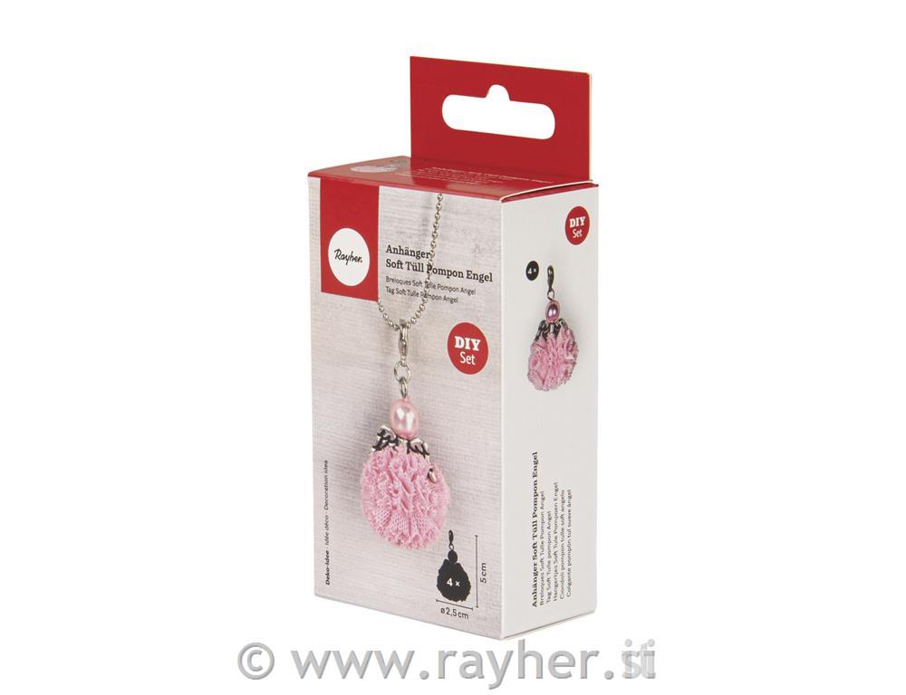 Set za stvaranje: Pompon anđeo, pink, se
