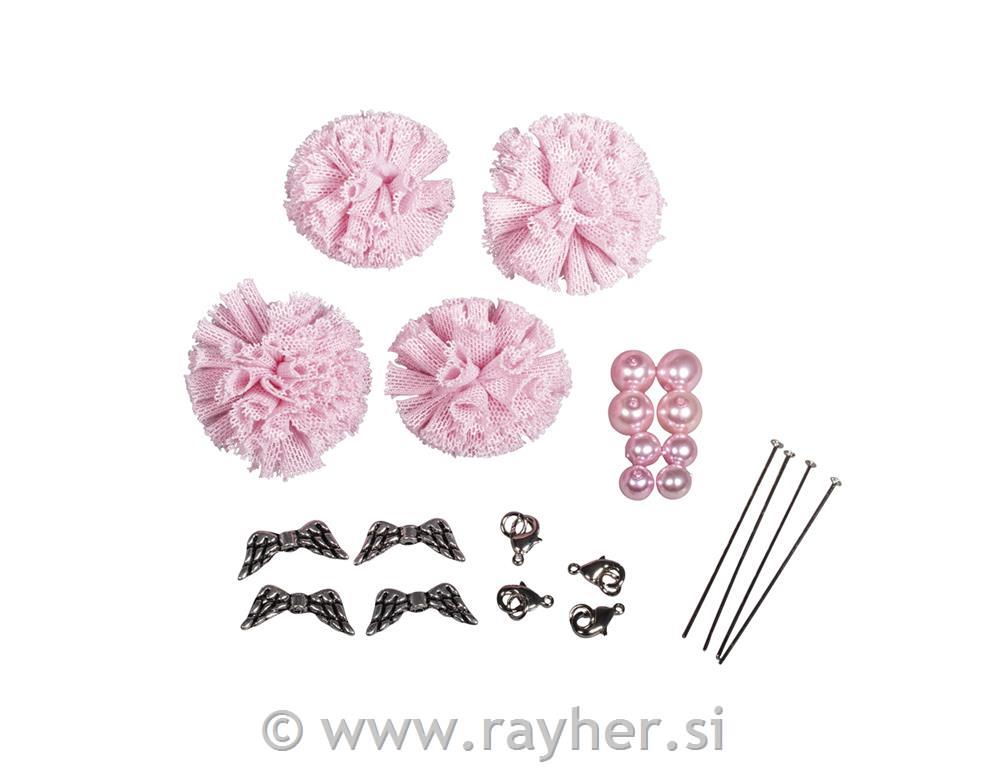 Set za stvaranje: Pompon anđeo, pink, se