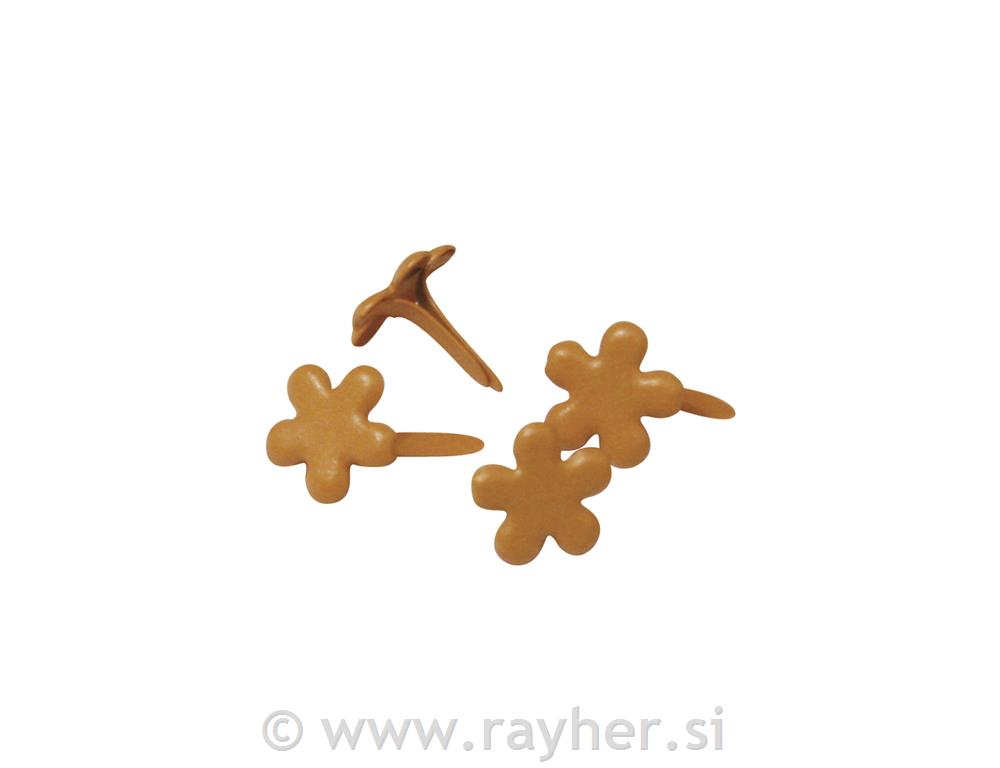 Rascjepke "cvijeće", narančaste, 4 mm o,100 kom