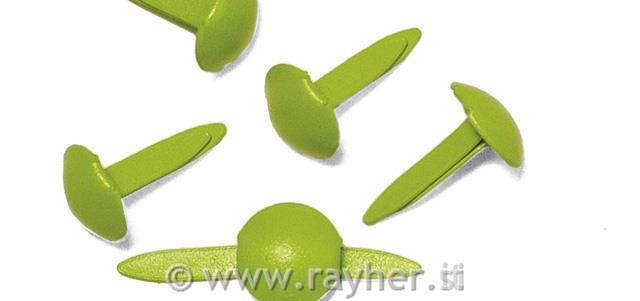 Rascjepke "okrugle", zelene, 4 + 8 mm, 75 kom