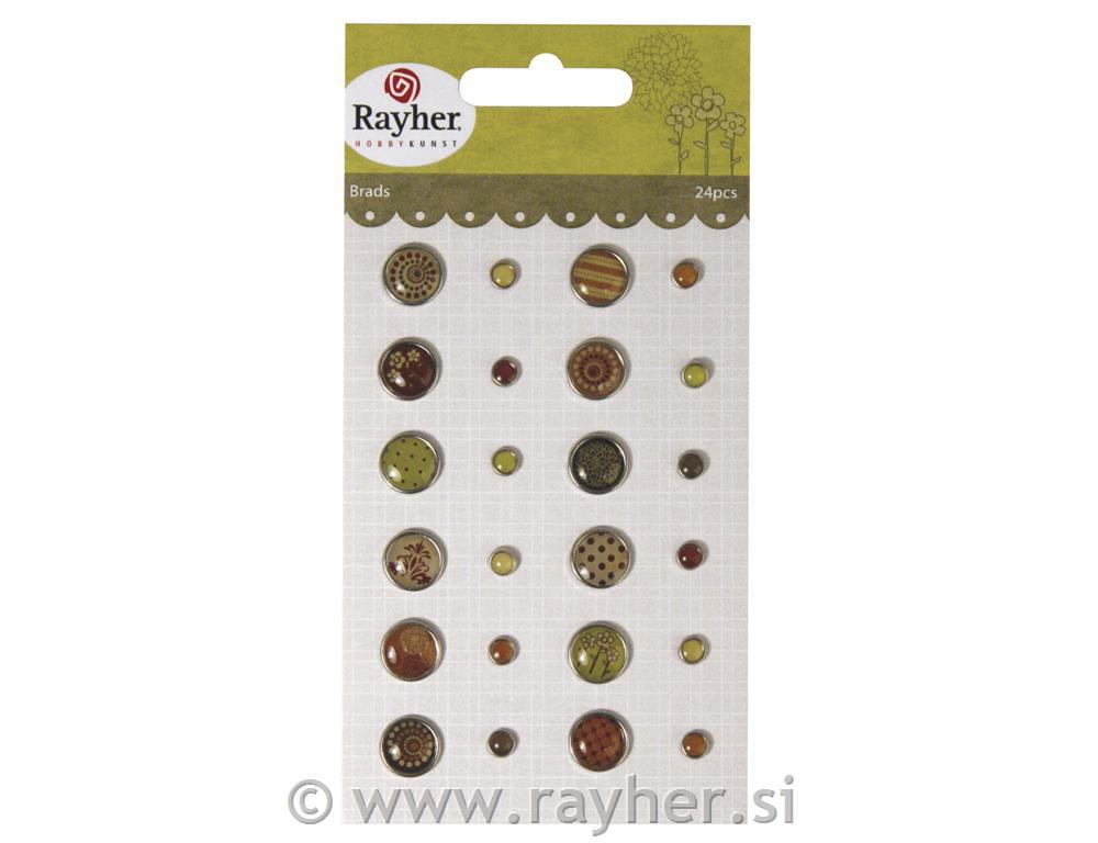 Razcepki: Vintage, različni motivi, 2 velikosti, 0,5-1 cm o,