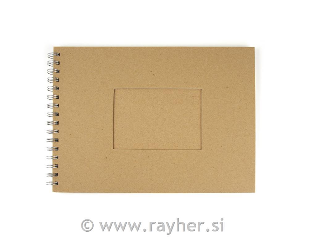 Album, z izrezom, pravokotni, DIN A4, 30 listni, 190g/m2