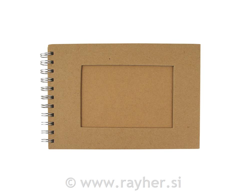 Album with passepartout,landscape format