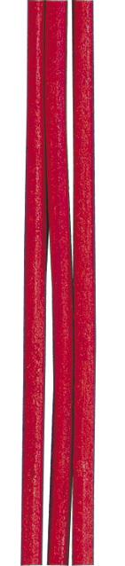 Kožna vrpca, 1.5 mm, 100 cm, 2 kom, crvena