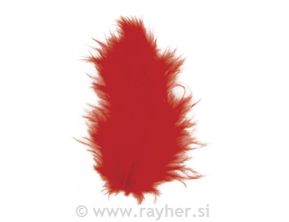 Perje ukrasno, crveno, 8 cm, 10 kom