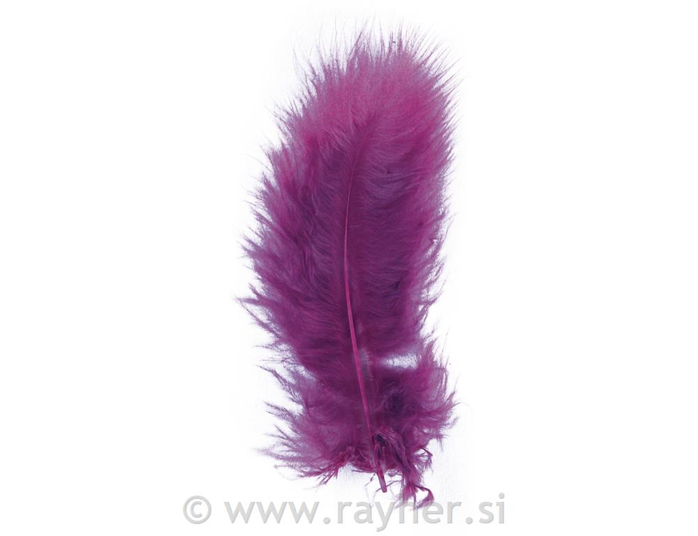 Perje ukrasno, ljubičasto, 8 cm, 10 kom