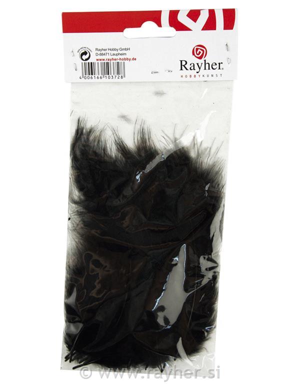 Perje paperjasto, crno, 10-15 cm, 15 kom