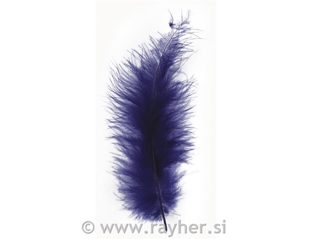 Perje puhasto, temno modro, 10-15 cm, 15 kom.