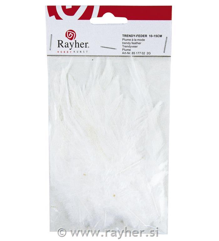 Perje Trendy, bijelo, 10-15 cm, 2 g