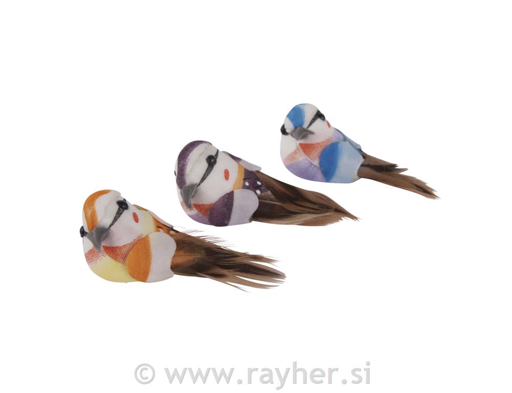 Ptice, male, 3.5 cm, mješovite, 3 kom