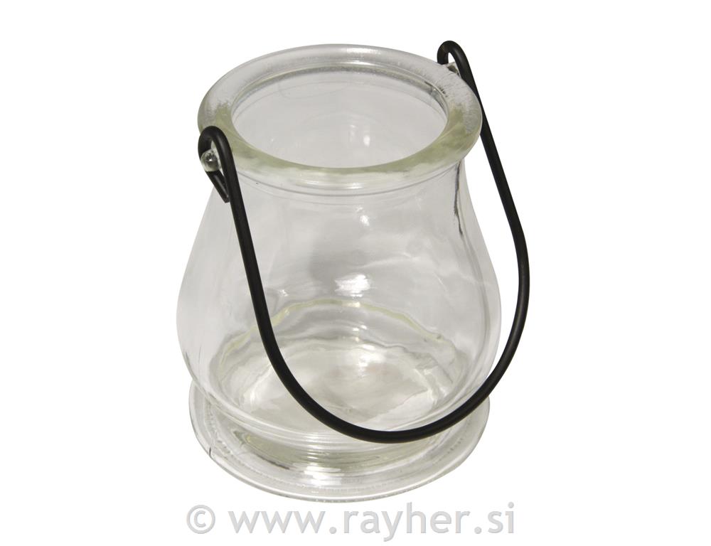 Staklena lampa, 9.5 cm, transparentna