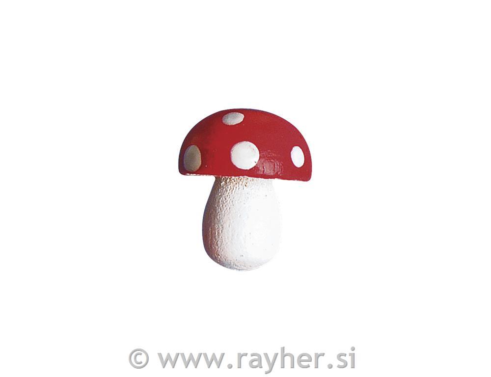Drveni ukrasi: muhare, 1.5 cm, 24 kom.
